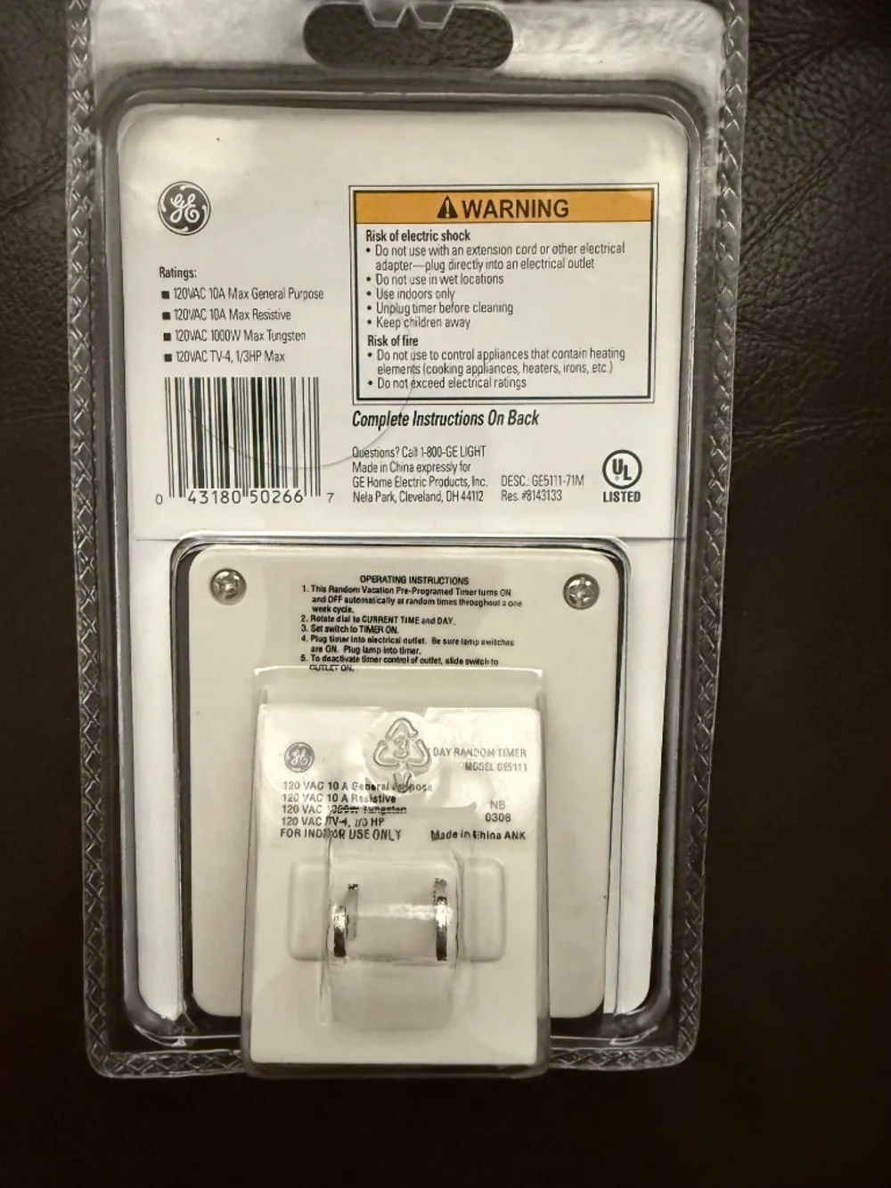 2 Pack - GE Random Pre-Programmed Vacation Timer - Picture 3 of 5